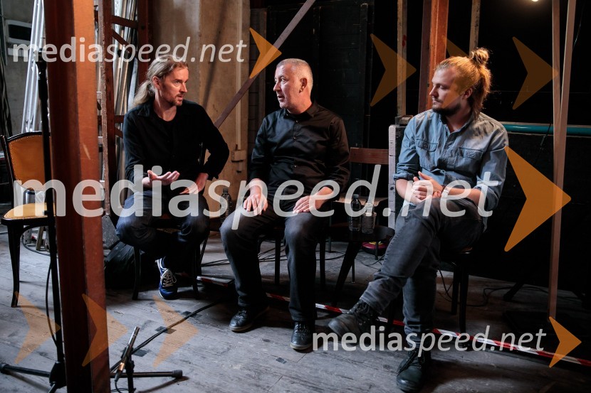  ... ;  Ivica Buljan, režiser;  Žiga  Divjak, režiserNovinarska konferenca ob razgrnitvi programa 54. festivala BITEF in podelitvi festivalskih nagrad