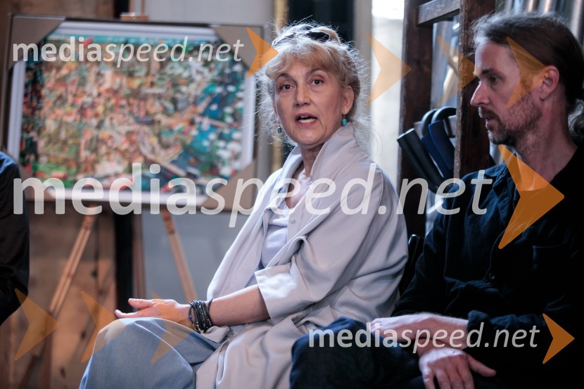  Barbara Hieng Samobor, direktorica in umetniška vodja MGL;  ... Novinarska konferenca ob razgrnitvi programa 54. festivala BITEF in podelitvi festivalskih nagrad