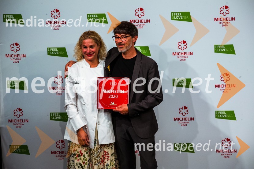  Ana Roš Stojan, kuharska mojstrica in najboljša chefinja na svetu po izboru akademije The World's 50 Best Restaurants ter direktorica Hiše Franko;  Valter Kramar, Hiša FrankoRazglasitev Michelinovih zvezdic v Sloveniji