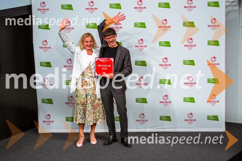  Ana Roš Stojan, kuharska mojstrica in najboljša chefinja na svetu po izboru akademije The World's 50 Best Restaurants ter direktorica Hiše Franko;  Valter Kramar, Hiša FrankoRazglasitev Michelinovih zvezdic v Sloveniji