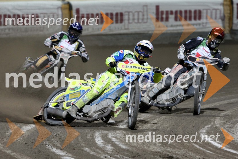 Sebastian Ulamek, Poljska, Kenneth Bjerre, Danska in Grzegorz Walasek, Poljska
SGP Challenge 2009
