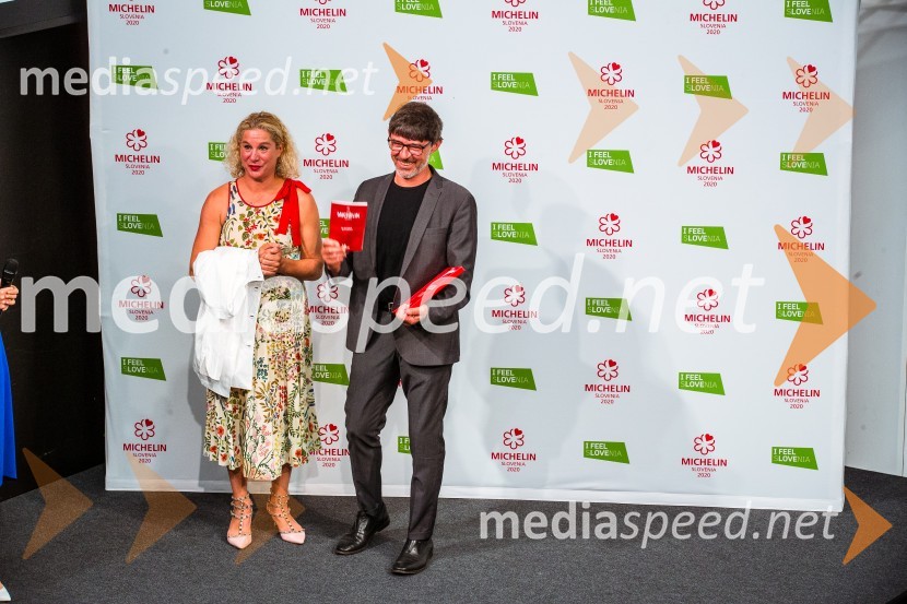  Ana Roš Stojan, kuharska mojstrica in najboljša chefinja na svetu po izboru akademije The World's 50 Best Restaurants ter direktorica Hiše Franko;  Valter Kramar, Hiša FrankoRazglasitev Michelinovih zvezdic v Sloveniji