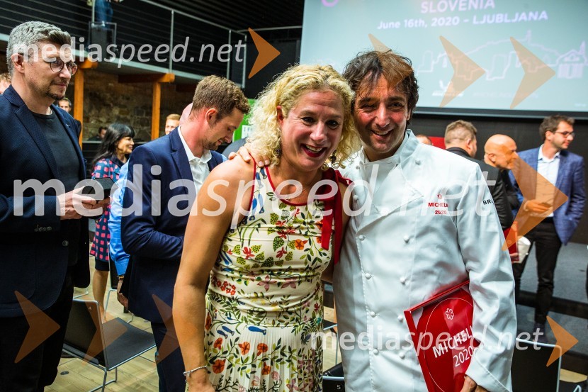  Ana Roš Stojan, kuharska mojstrica in najboljša chefinja na svetu po izboru akademije The World's 50 Best Restaurants ter direktorica Hiše Franko;  Tomaž Kavčič, kuharski mojster, Pri Lojzetu, Zemono, podpredsednik BASSRazglasitev Michelinovih zvezdic v Sloveniji