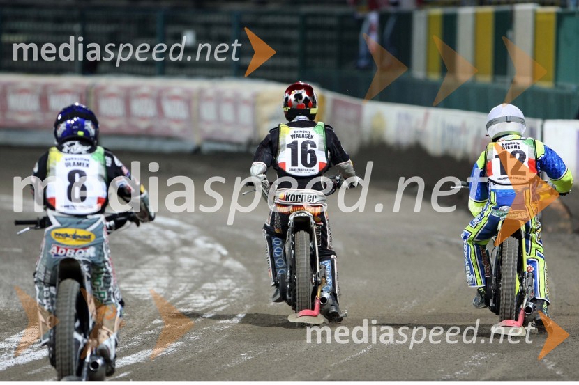 Sebastian Ulamek, Poljska, Grzegorz Walasek, Poljska in 
Kenneth Bjerre, DanskaSGP Challenge 2009
