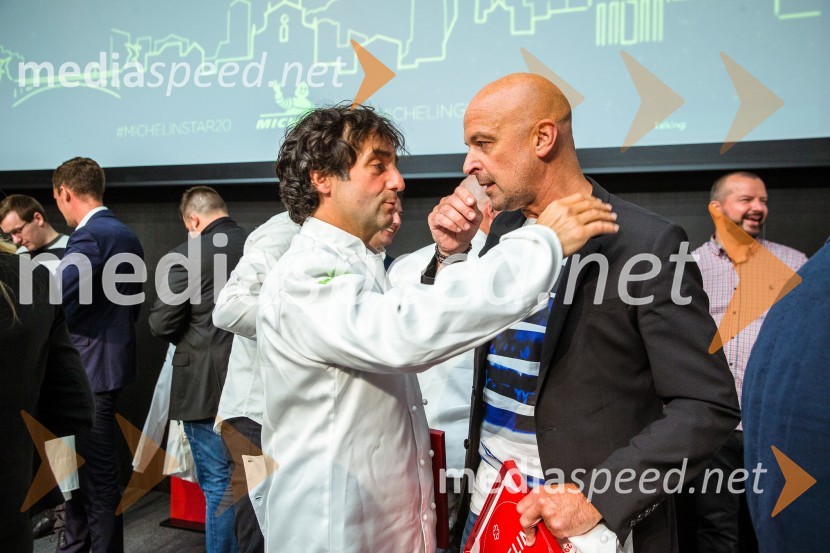  Tomaž Kavčič, kuharski mojster, Pri Lojzetu, Zemono, podpredsednik BASS;  Matjaž Ivanc, podjetnikRazglasitev Michelinovih zvezdic v Sloveniji