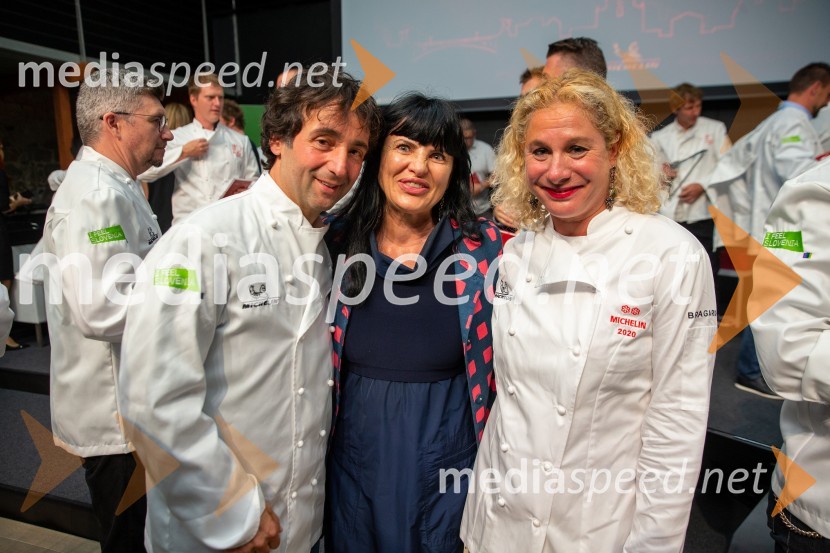  Tomaž Kavčič, kuharski mojster, Pri Lojzetu, Zemono, podpredsednik BASS;  ... ;  Ana Roš Stojan, kuharska mojstrica in najboljša chefinja na svetu po izboru akademije The World's 50 Best Restaurants ter direktorica Hiše FrankoRazglasitev Michelinovih zvezdic v Sloveniji