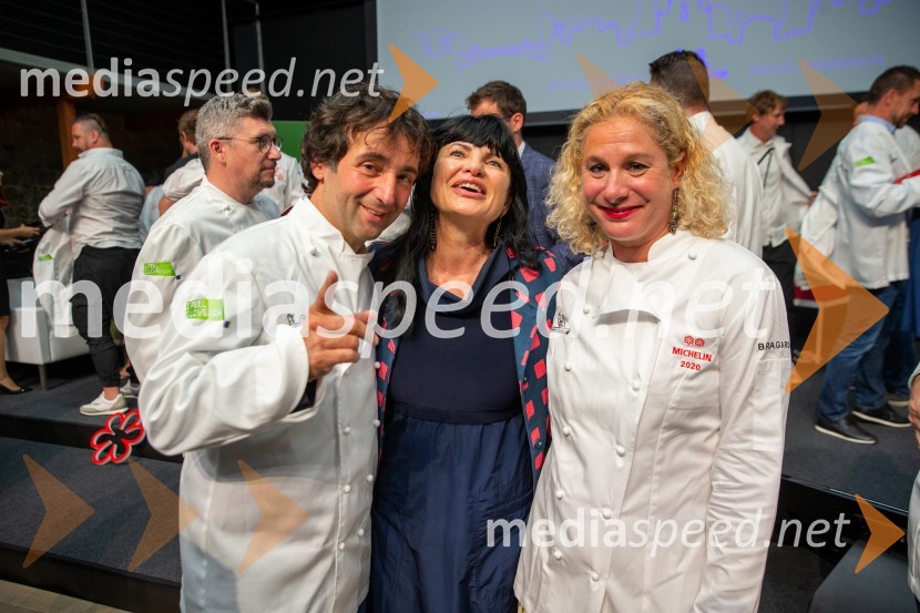  Tomaž Kavčič, kuharski mojster, Pri Lojzetu, Zemono, podpredsednik BASS;  ... ;  Ana Roš Stojan, kuharska mojstrica in najboljša chefinja na svetu po izboru akademije The World's 50 Best Restaurants ter direktorica Hiše FrankoRazglasitev Michelinovih zvezdic v Sloveniji