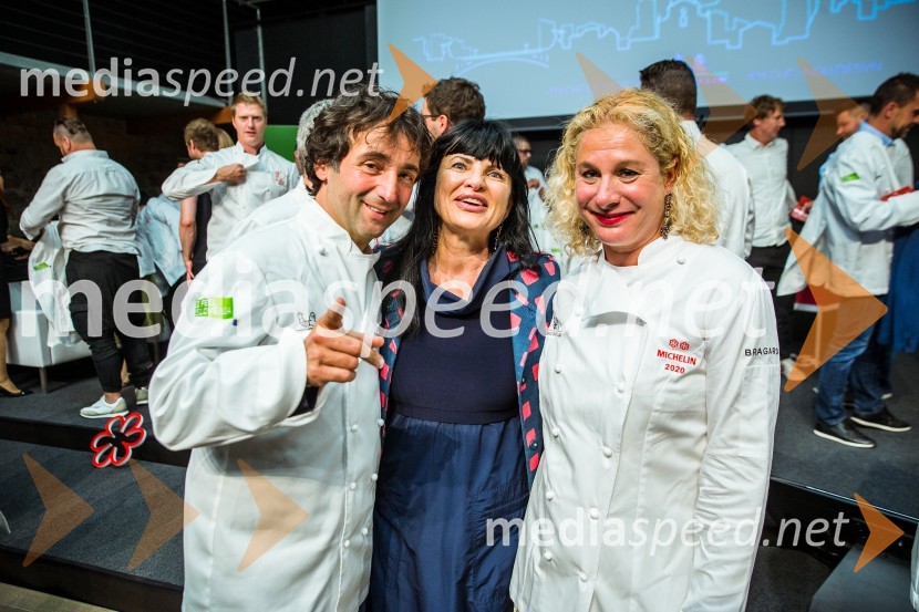  Tomaž Kavčič, kuharski mojster, Pri Lojzetu, Zemono, podpredsednik BASS;  ... ;  Ana Roš Stojan, kuharska mojstrica in najboljša chefinja na svetu po izboru akademije The World's 50 Best Restaurants ter direktorica Hiše FrankoRazglasitev Michelinovih zvezdic v Sloveniji