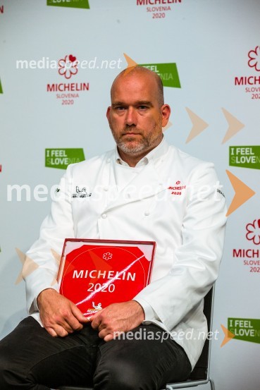  Uroš Fakuč, kuharski mojster, DamRazglasitev Michelinovih zvezdic v Sloveniji