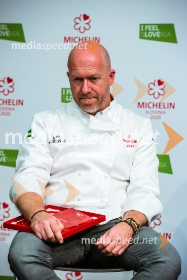  Uroš Štefelin, kuharski mojster, Villa PodvinRazglasitev Michelinovih zvezdic v Sloveniji