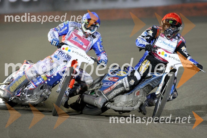 Jason Crump, Avstralija in Greg Hancock, ZDA
Speedway Bydgodszcz