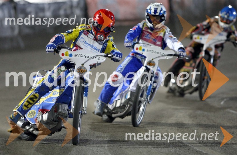 Tomasz Gollob, Poljska, Nicki Pedersen, Danska in Scott Nicholls, Velika Britanija
Speedway Bydgodszcz