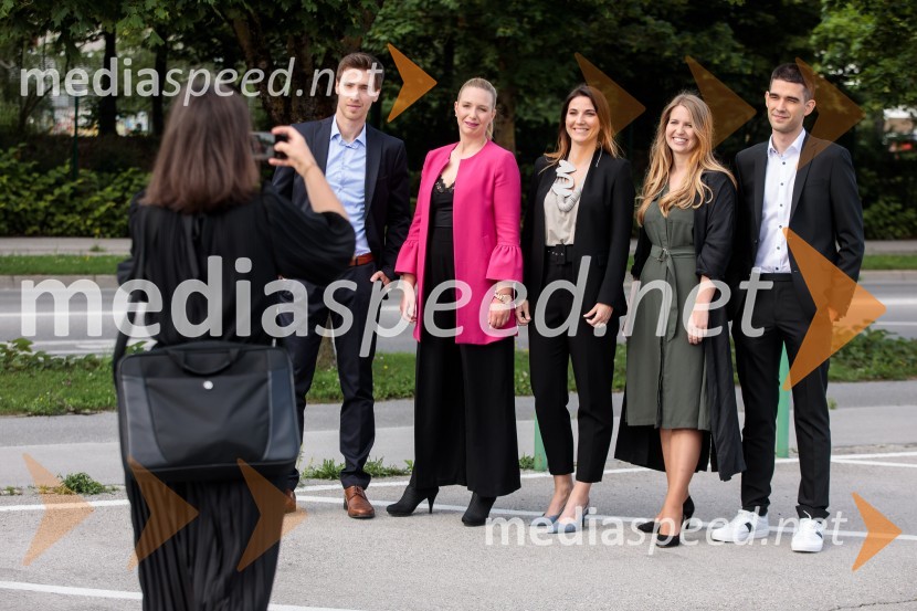  Dean Habuš, OptiBar;  Patricija Randl, Pivovarna Laško Union;  Urška Kajtner, Roche, farmacevtska družba;  Nina Pejič, mlada raziskovalka na FDV UM;  Ognan  Jakasanovski, LekTop potencial leta 2020