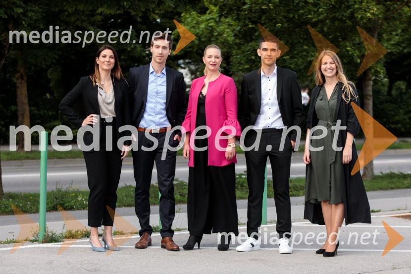  Urška Kajtner, Roche, farmacevtska družba;  Dean Habuš, OptiBar;  Patricija Randl, Pivovarna Laško Union;  Ognan  Jakasanovski, Lek;  Nina Pejič, mlada raziskovalka na FDV UMTop potencial leta 2020