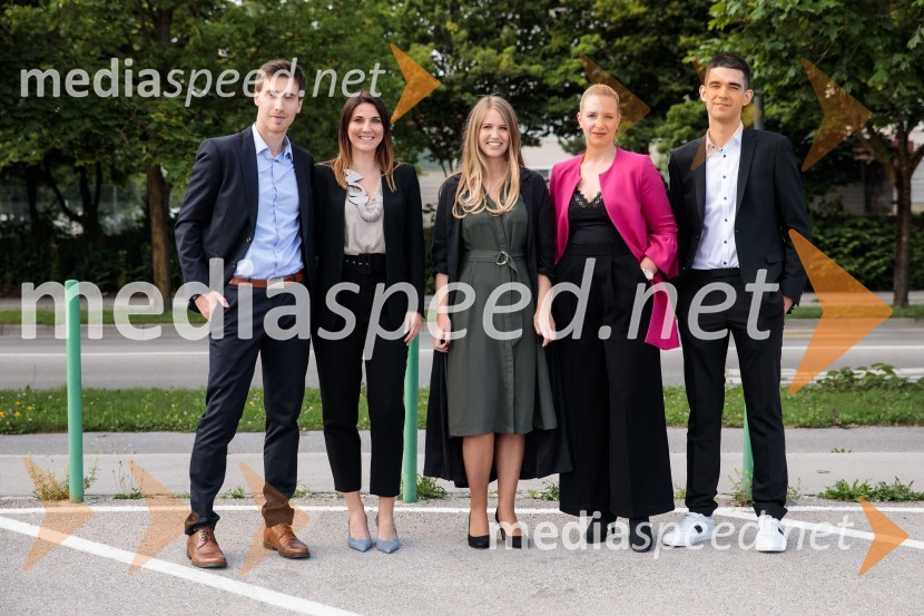  Dean Habuš, OptiBar;  Urška Kajtner, Roche, farmacevtska družba;  Nina Pejič, mlada raziskovalka na FDV UM;  Patricija Randl, Pivovarna Laško Union;  Ognan  Jakasanovski, LekTop potencial leta 2020