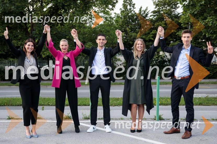  Urška Kajtner, Roche, farmacevtska družba;  Patricija Randl, Pivovarna Laško Union;  Ognan  Jakasanovski, Lek;  Nina Pejič, mlada raziskovalka na FDV UM;  Dean Habuš, OptiBarTop potencial leta 2020