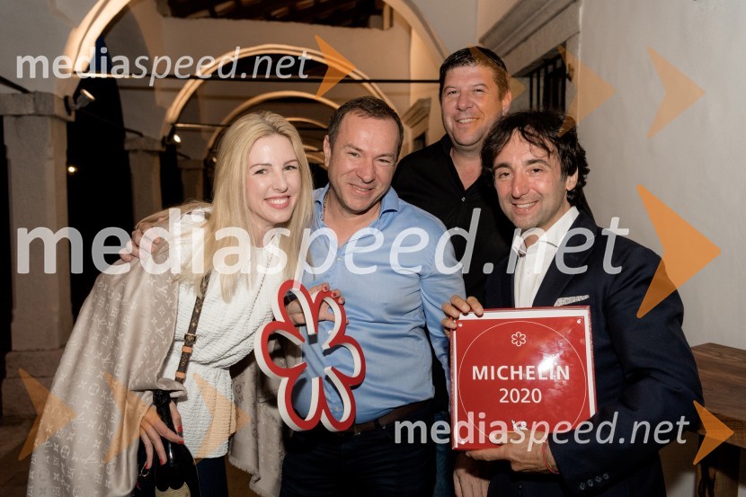 Pogostitev pri Tomažu Kavčiču ob prejemu Michelinove zvezdice