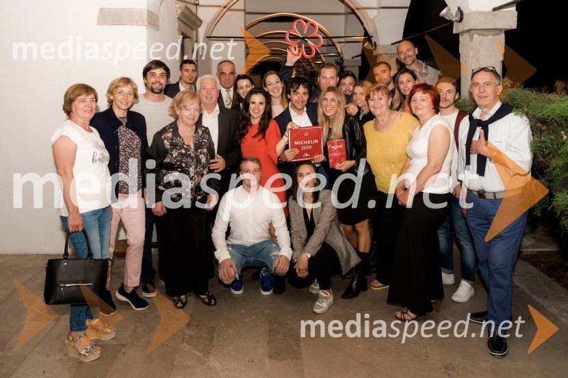 Pogostitev pri Tomažu Kavčiču ob prejemu Michelinove zvezdice