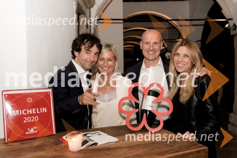  Tomaž Kavčič, kuharski mojster, Pri Lojzetu, Zemono, podpredsednik BASS;  ... ;  ... ;  Flavia  Furios Kavčič, Dvorec ZemonoPogostitev pri Tomažu Kavčiču ob prejemu Michelinove zvezdice