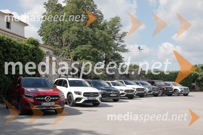 Slovenska predstavitev: Mercedes Benz GLA, GLB, GLC, GLC kupe, GLE, GLE kupe in GLS