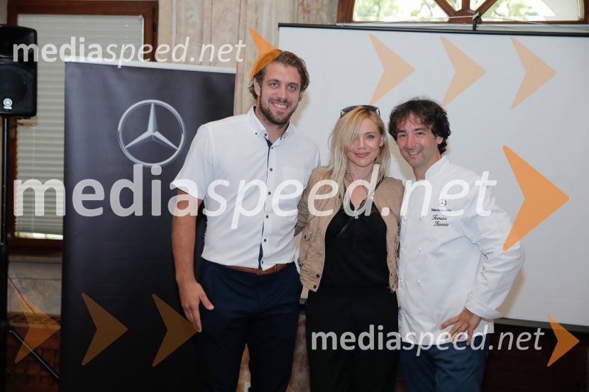  Anže Kopitar, hokejist, LA Kings;  Katarina Čas, igralka;  Tomaž Kavčič, kuharski mojster, Pri Lojzetu, Zemono, podpredsednik BASSSlovenska predstavitev: Mercedes Benz GLA, GLB, GLC, GLC kupe, GLE, GLE kupe in GLS