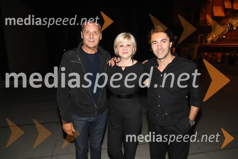  Danilo Rošker, direktor SNG Maribor;  Darja Čižek, marketing SNG Maribor;  Edward Clug, umetniški direktor, Balet SNG MariborRadio and Juliet, jubilejna uprizoritev baleta SNG Maribor