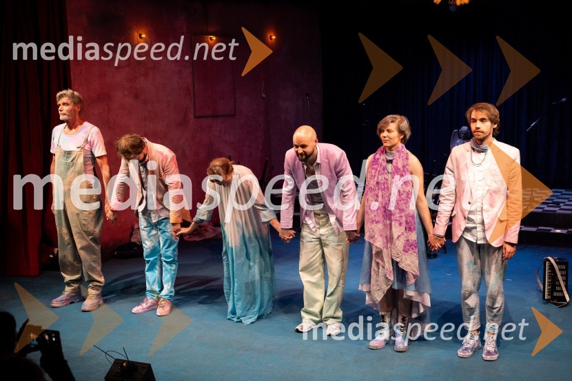  Boris  Kerč, igralec;  Jernej Gašperin, igralec;  Bernarda Oman, igralka;  Jaka Lah, igralec;  Mia Skrbinac, igralka;  Matic Lukšič, igralecŽalostinke, premiera drame