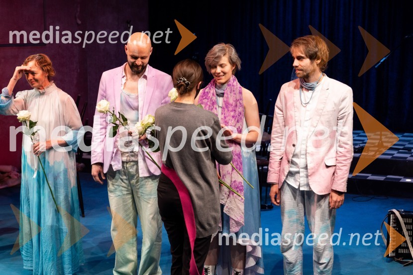  Bernarda Oman, igralka;  Jaka Lah, igralec;  Mia Skrbinac, igralka;  Matic Lukšič, igralecŽalostinke, premiera drame