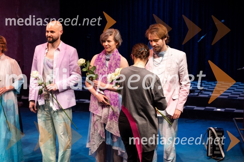  Jaka Lah, igralec;  Mia Skrbinac, igralka;  Matic Lukšič, igralecŽalostinke, premiera drame