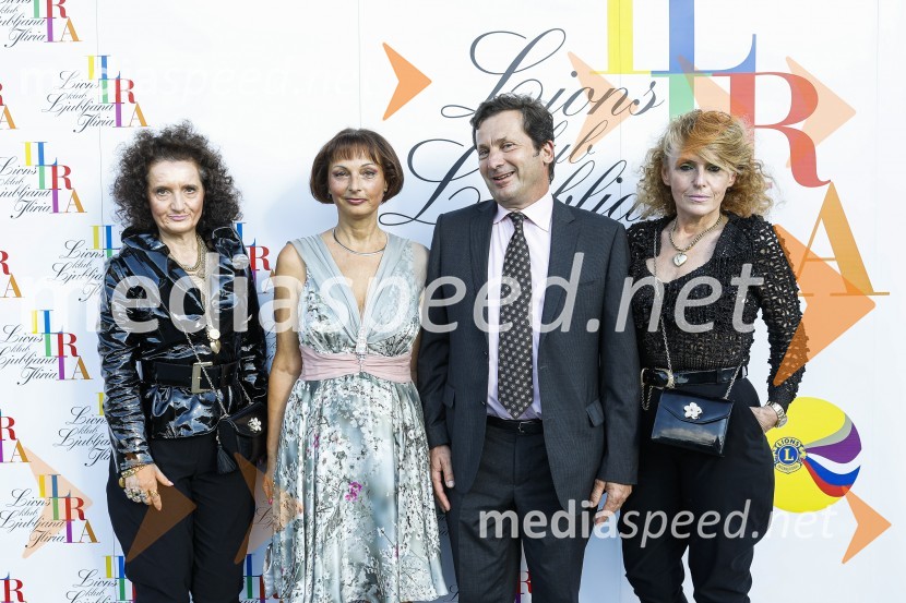  Marta Petkovič; dr. Nataša Bedernjak Bajuk, dr. med.;  Blaž Rotar, Rotar art, d.o.o.;  Gabi PetkovičLions klub Ljubljana Iliria praznuje 20. obletnico delovanja