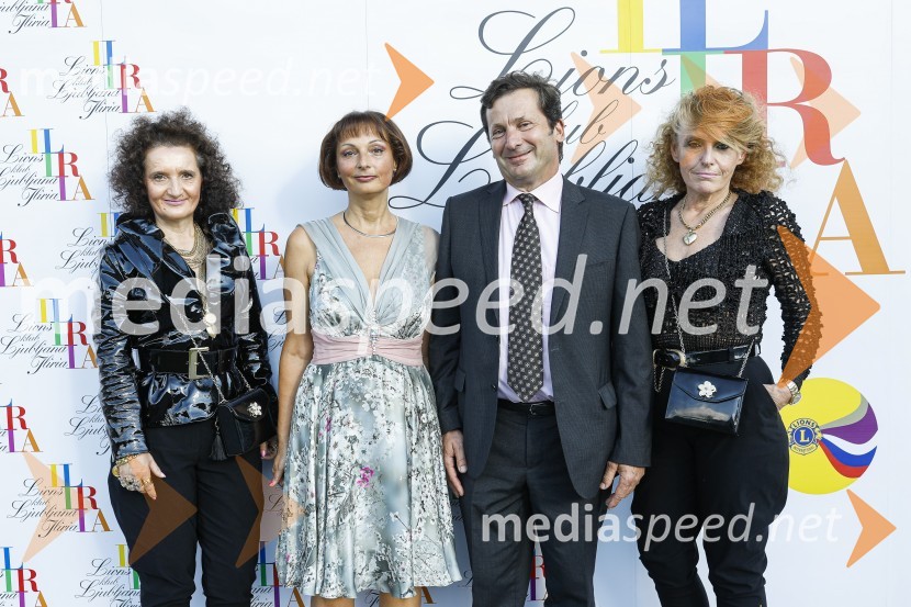  Marta Petkovič; dr. Nataša Bedernjak Bajuk, dr. med.;  Blaž Rotar, Rotar art, d.o.o.;  Gabi PetkovičLions klub Ljubljana Iliria praznuje 20. obletnico delovanja