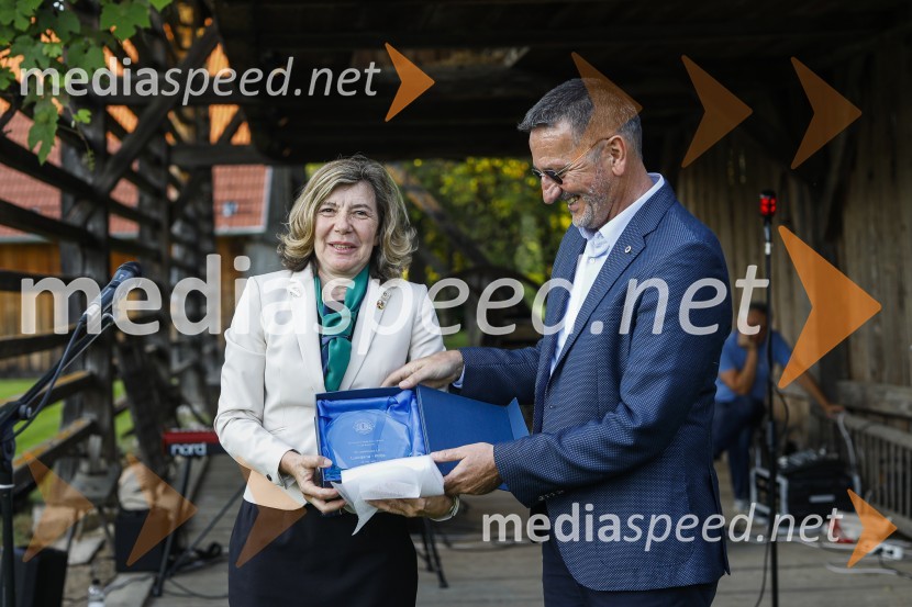  Nadja Pahor;  Jože Vidrih, Lions klub Ljubljana IliriaLions klub Ljubljana Iliria praznuje 20. obletnico delovanja