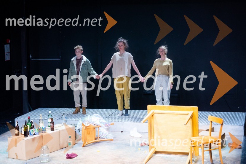  ... ;  Ajda Smrekar, igralka;  Lena Hribar  Škrlec, igralkaKoščki svetlobe, premiera predstave v MGL