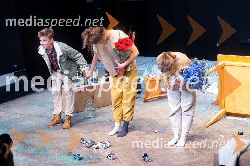  ... ;  Ajda Smrekar, igralka;  Lena Hribar  Škrlec, igralkaKoščki svetlobe, premiera predstave v MGL