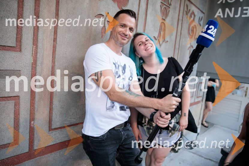  Simon Vadnjal, novinar in glasbenik;  Tanja Divac, novinarkaTomaž Domicelj, peta akustika na Ljubljana festivalu