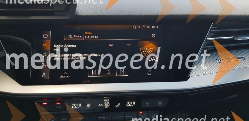 Audi A3 Sportback, slovenska predstavitev