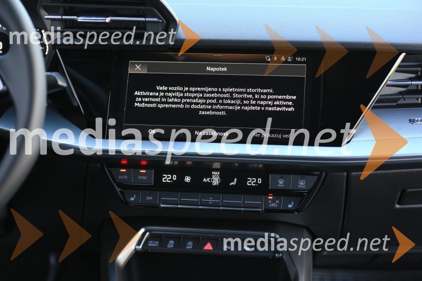 Audi A3 Sportback, slovenska predstavitev