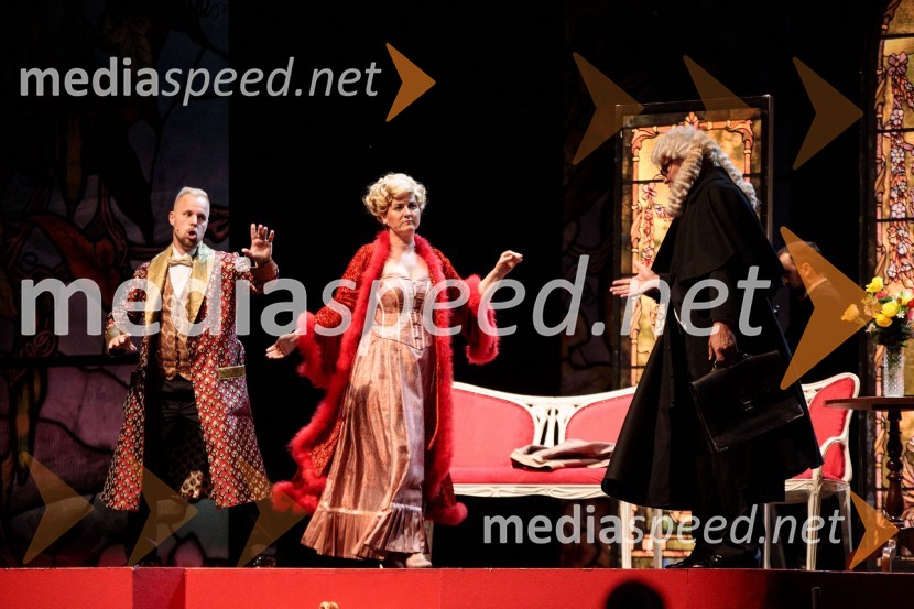  Martin Sušnik, operni solist;  Andreja Zakonjšek Krt, sopranistka;  ... Netopir, opereta v izvedbi SNG Maribor, 68. Ljubljana festival