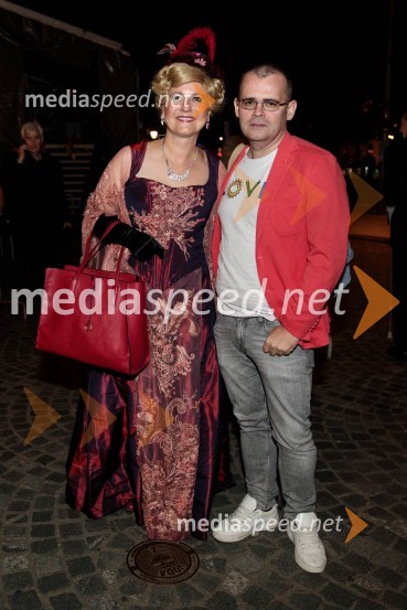  Andreja Zakonjšek Krt, sopranistka;  Alan Kavčič, predstavnik za odnose z javnostmi SNG MariborNetopir, opereta v izvedbi SNG Maribor, 68. Ljubljana festival