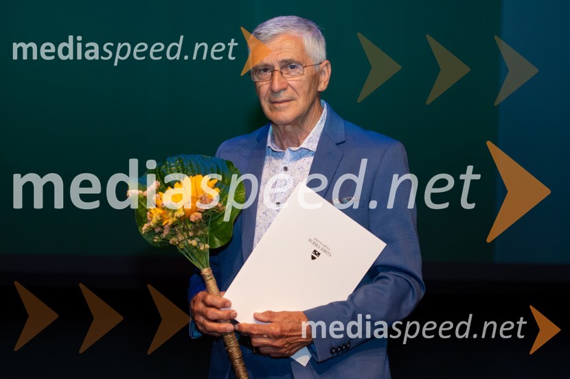 Ludvik Zelko, prejemnik plaketeMilan Kučan, častni občan MO Murska Sobota