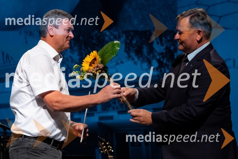  Roman  Činč; dr. Aleksander Jevšek, župan Mestne občine Murska SobotaMilan Kučan, častni občan MO Murska Sobota