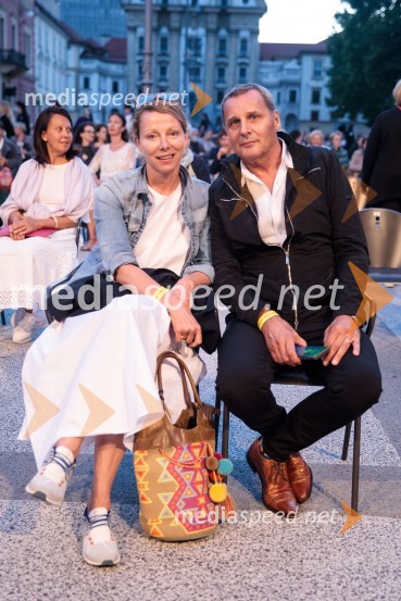  Nataša Matjašec Rošker, igralka;  Danilo Rošker, direktor SNG MariborFalling Angels, balet v izvedbi Opera Balet SNG Maribor, 68. Ljubljana festival