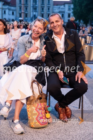  Nataša Matjašec Rošker, igralka;  Danilo Rošker, direktor SNG MariborFalling Angels, balet v izvedbi Opera Balet SNG Maribor, 68. Ljubljana festival