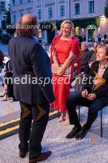  Darko Brlek, direktor in umetniški vodja, Festival Ljubljana;  Ignacija  Fridl Jarc, državna sekretarka na Ministrstvu za kulturo RS;  ... Falling Angels, balet v izvedbi Opera Balet SNG Maribor, 68. Ljubljana festival