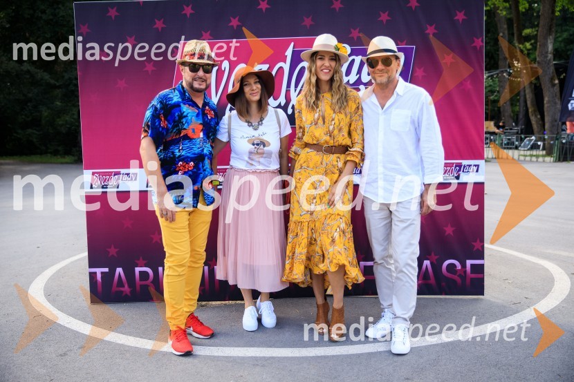  Frenk Nova, glasbenik;  Iris Ošlaj, pevka;  Alenka  Husič, pevka, skupina Sopranos;  Aleš Zibelnik, skupina SopranosZvezde pod klobuki 2020