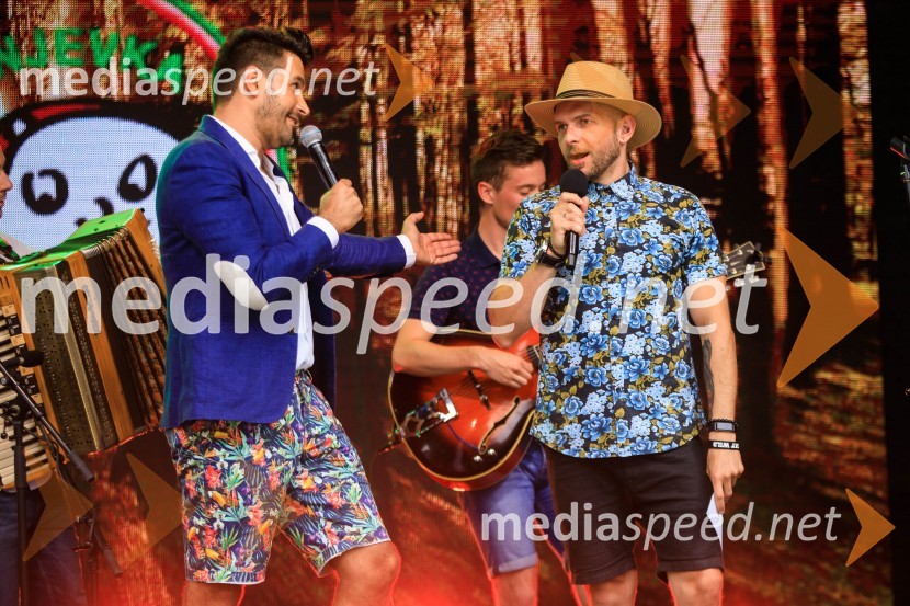  Domen Kumer, pevec;  Klemen Bunderla, radijski voditelj, radio AktualZvezde pod klobuki 2020