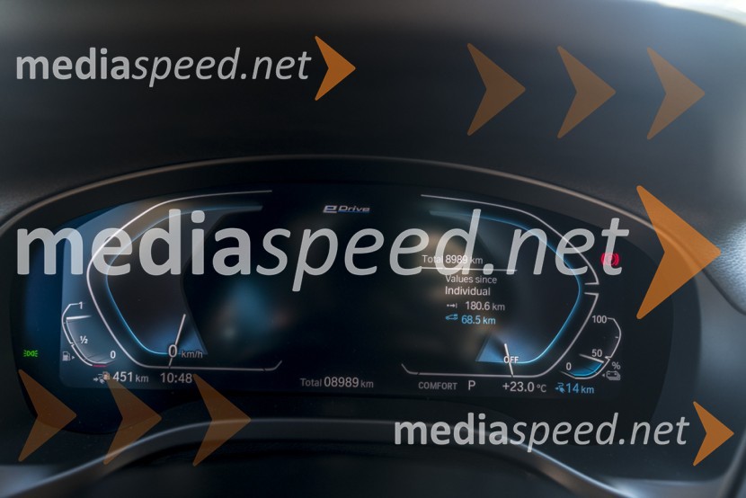 BMW X3 xDrive30e, mediaspeed test