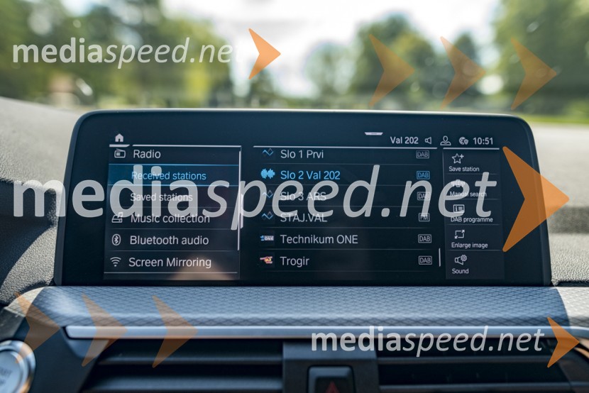 BMW X3 xDrive30e, mediaspeed test