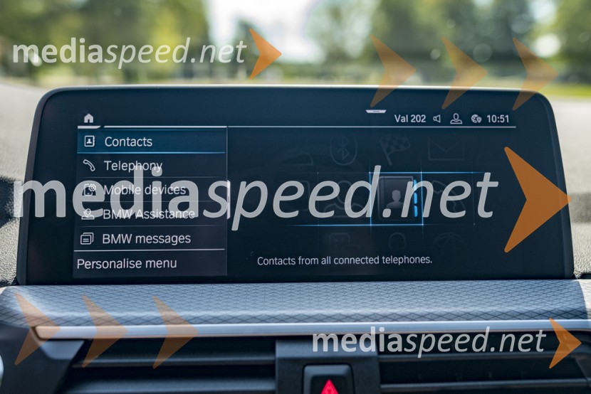 BMW X3 xDrive30e, mediaspeed test