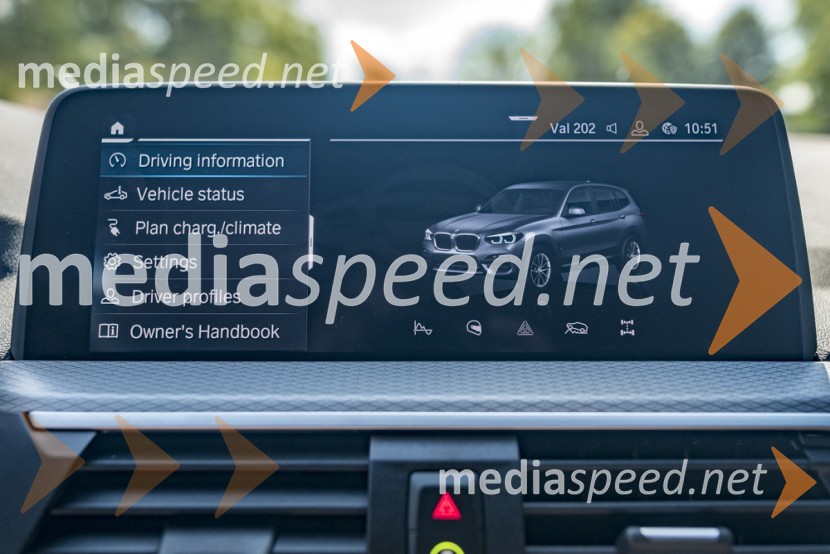 BMW X3 xDrive30e, mediaspeed test